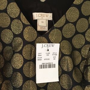 J. Crew Factory Dresses - Gold Dot Jacquard Dress J. Crew Factory Dresses - Gold Dot Jacquard Dress